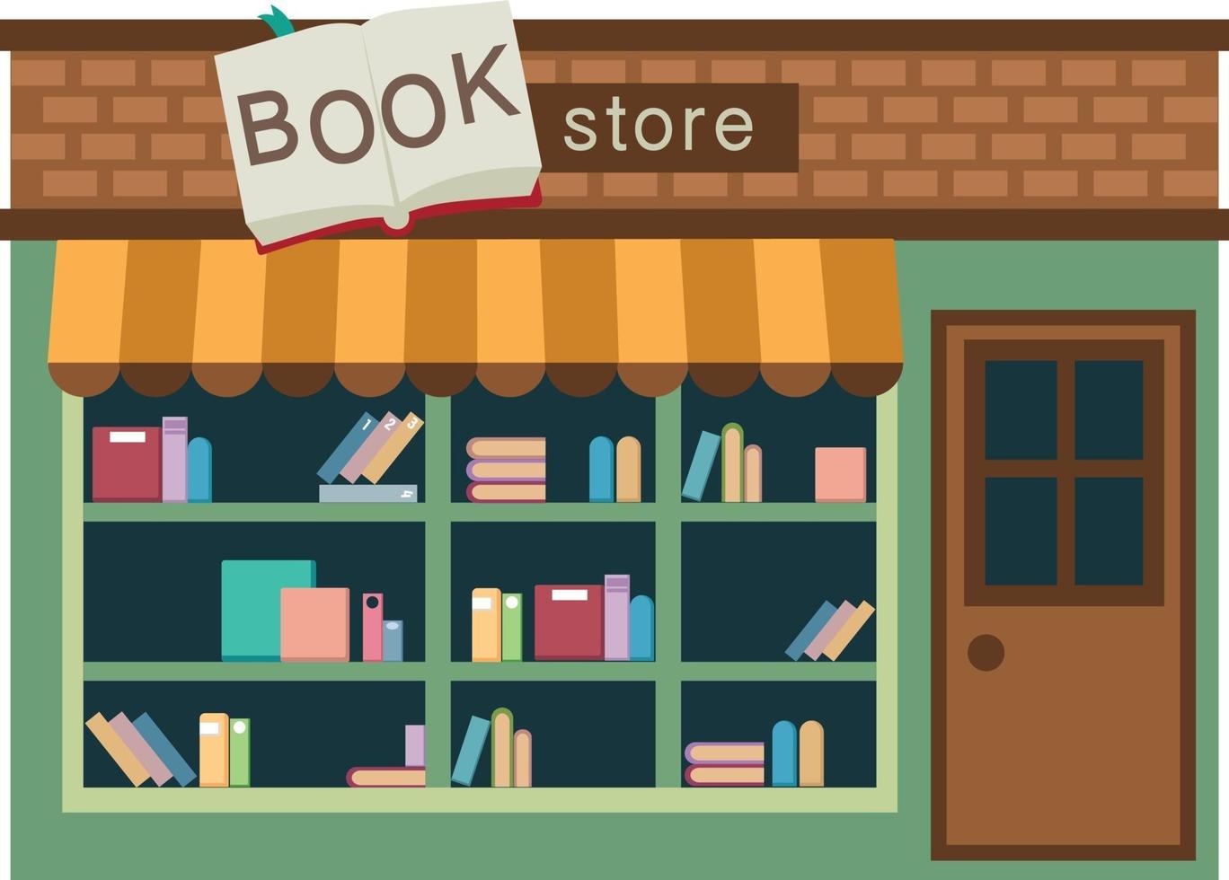 Витрина книжного магазина рисунок