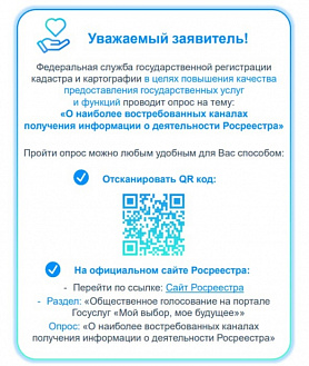 Опрос для жителей города Новоуральск на тему: "О наиболее востребованных каналах получения информации о деятельности Росреестра"